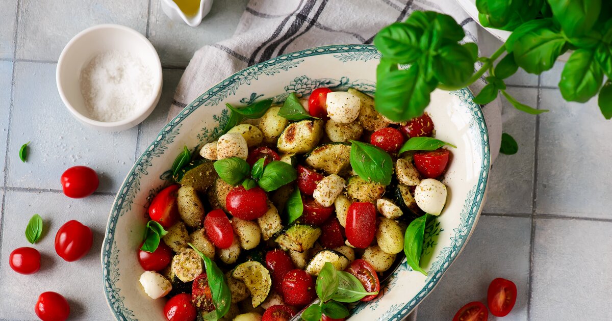 Gnocchi Salat Caprese Grill Beilage F R Champions